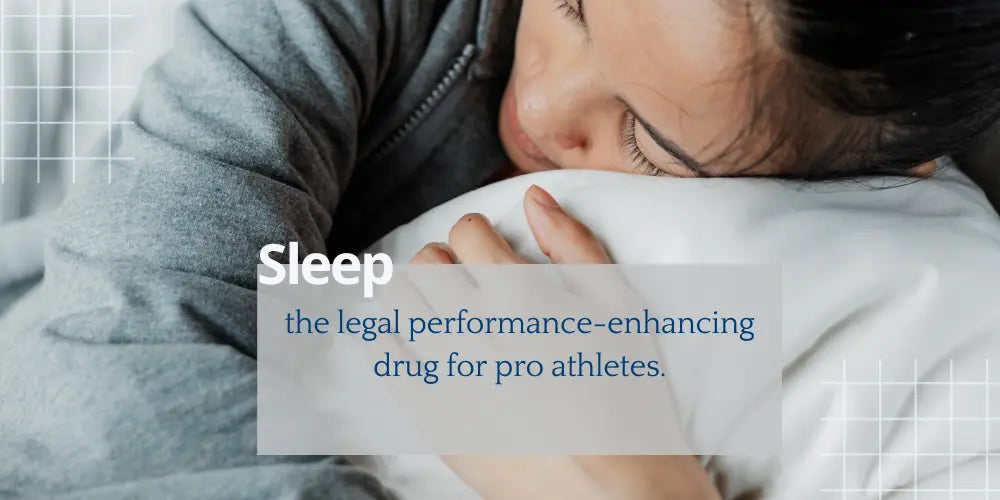 Person sleeping representing Sleep as the legal performance enhancer for athletes.