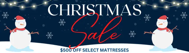 $500 Off Select Mattresses for Christmas Sale.